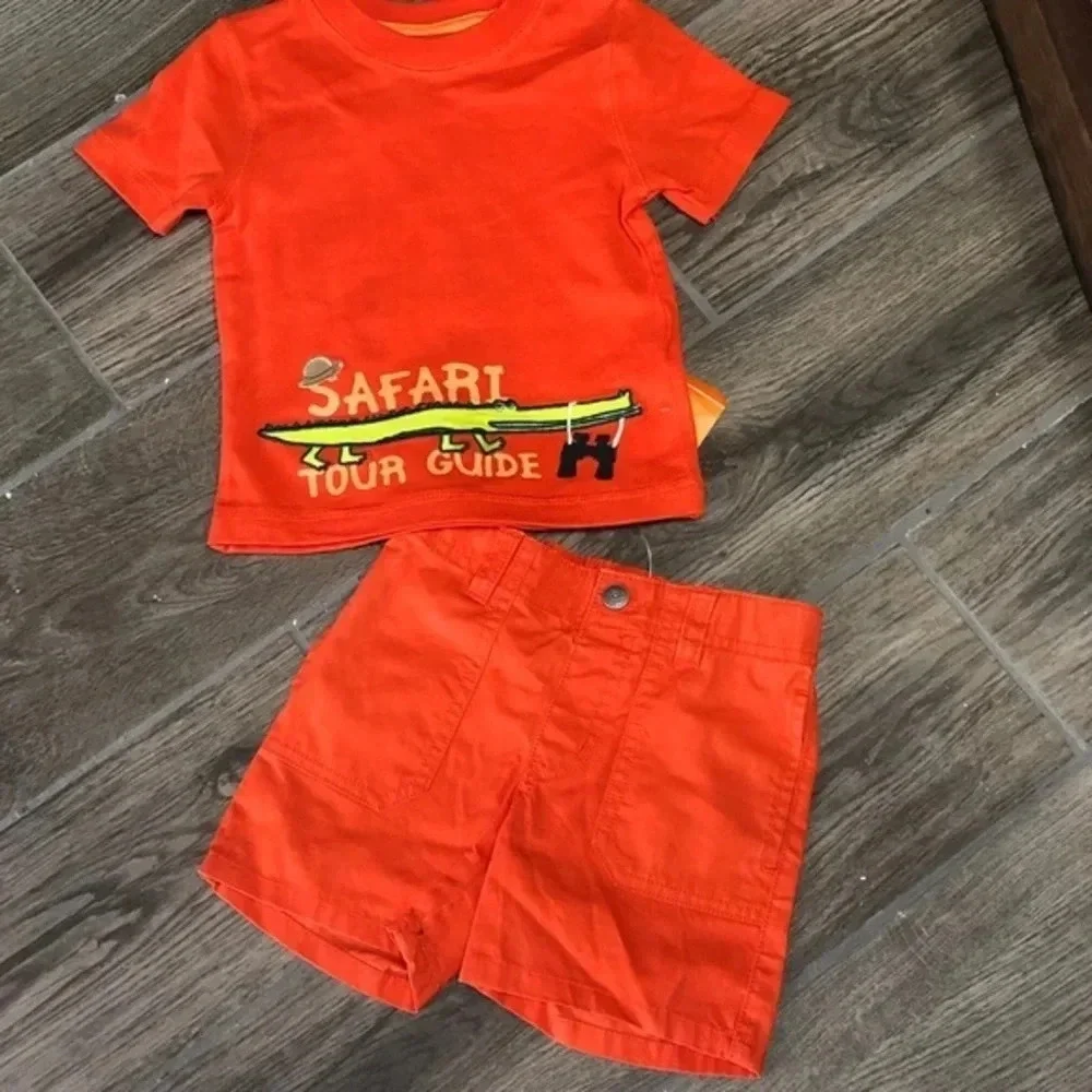 NWT infant Gymboree safari set 6-12m